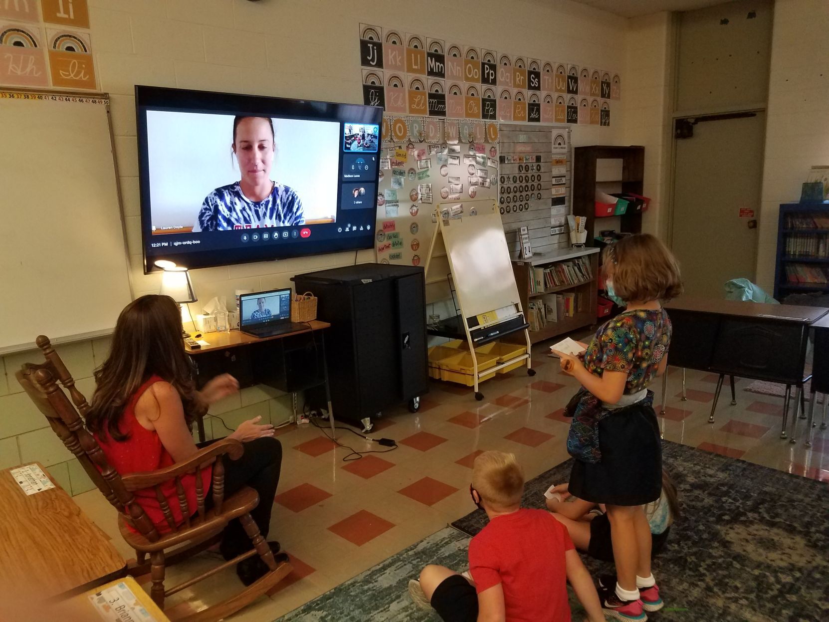 Interviewing an Olympian